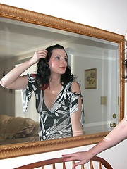 Mature Black Haired Babe In The Shower And Modeling Nude - Stormy